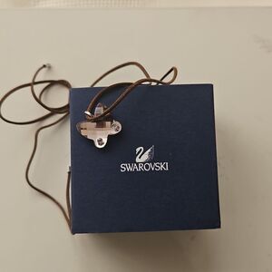 Swarovski Crystal Butterfly Pendant, Rope Necklace